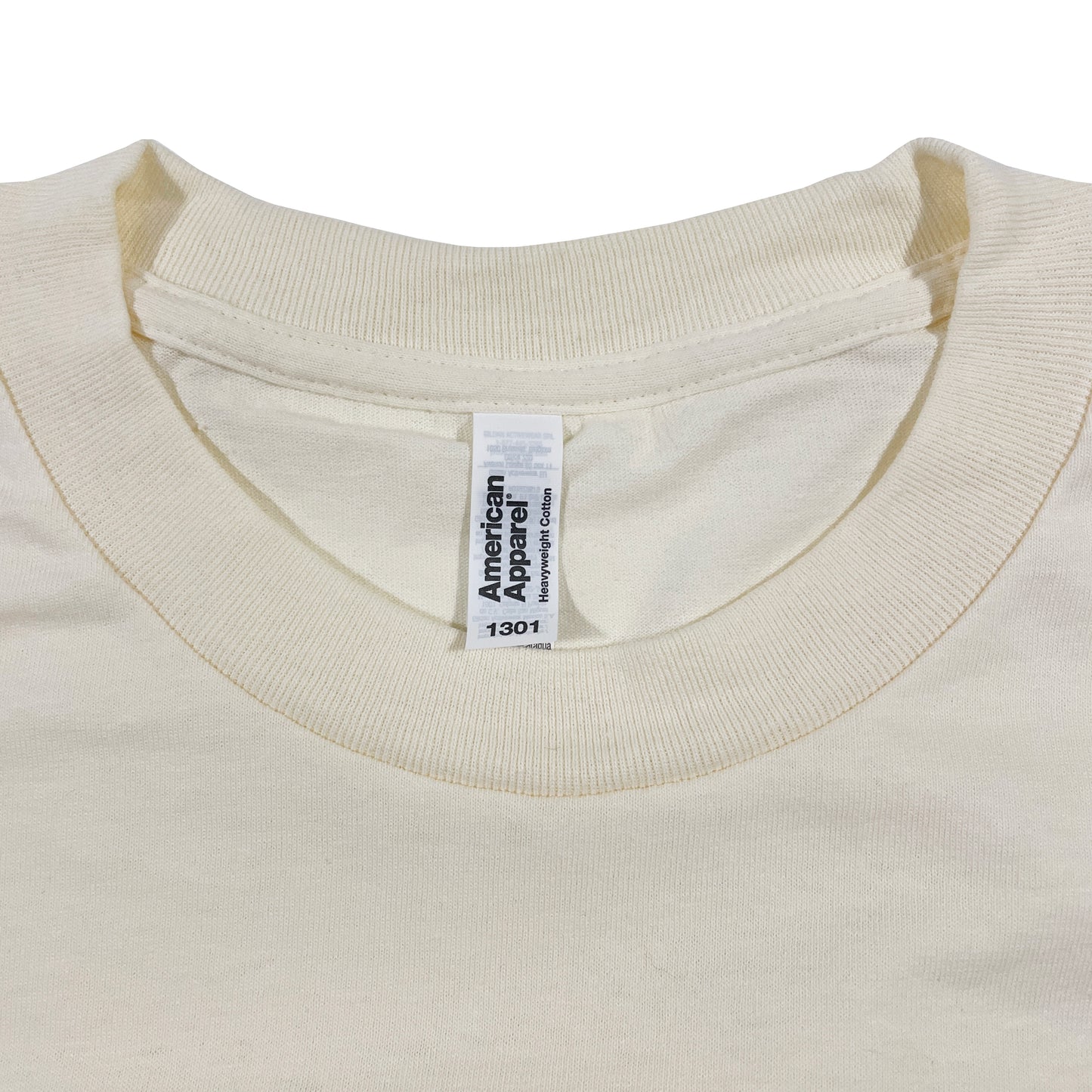 American Apparel 6.0oz Tシャツ AA1301 / クリーム