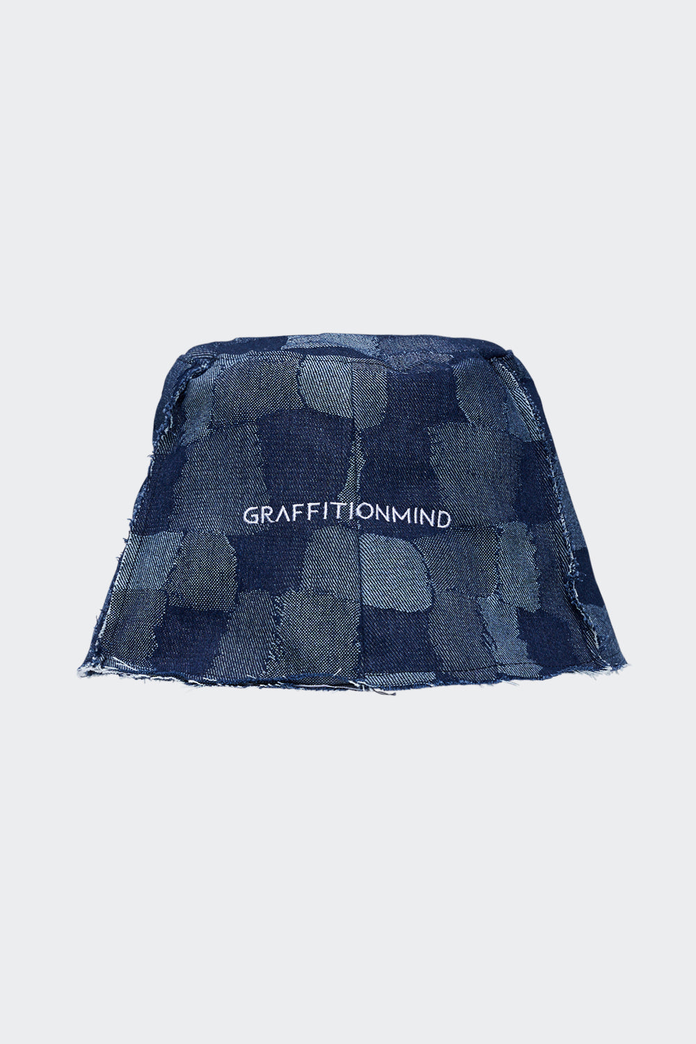 GRAFFITIONMIND（グラフィティオンマインド） Denim Patchwork Bucket Hat / Dark Blue